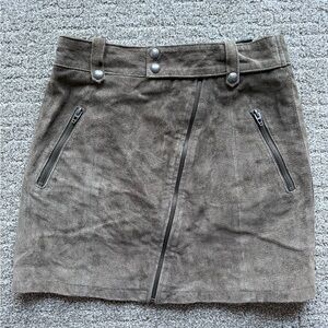 BLANKNYC Brown Skirt with Zipper Details